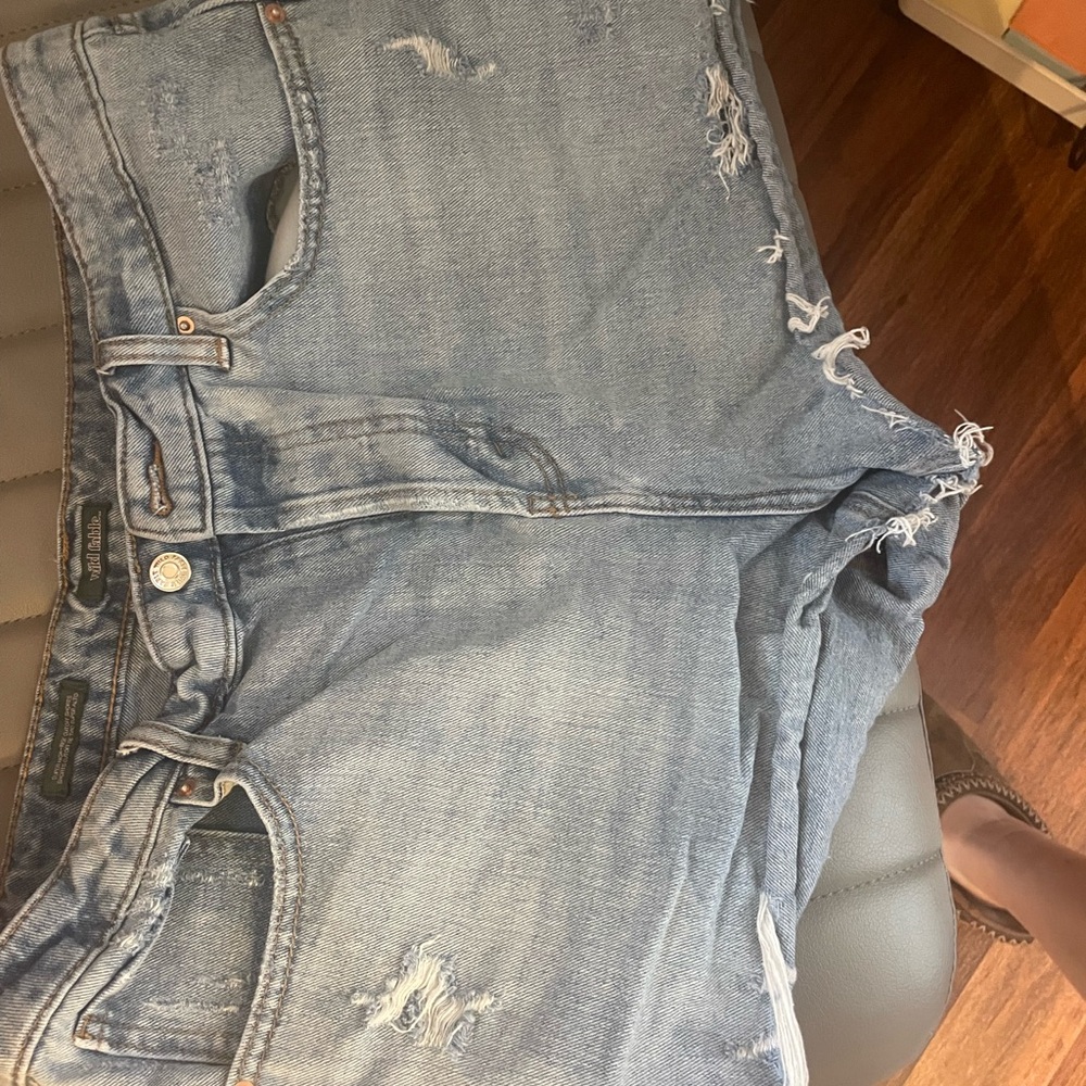 Wild Fable Blue Distressed Jean Shorts